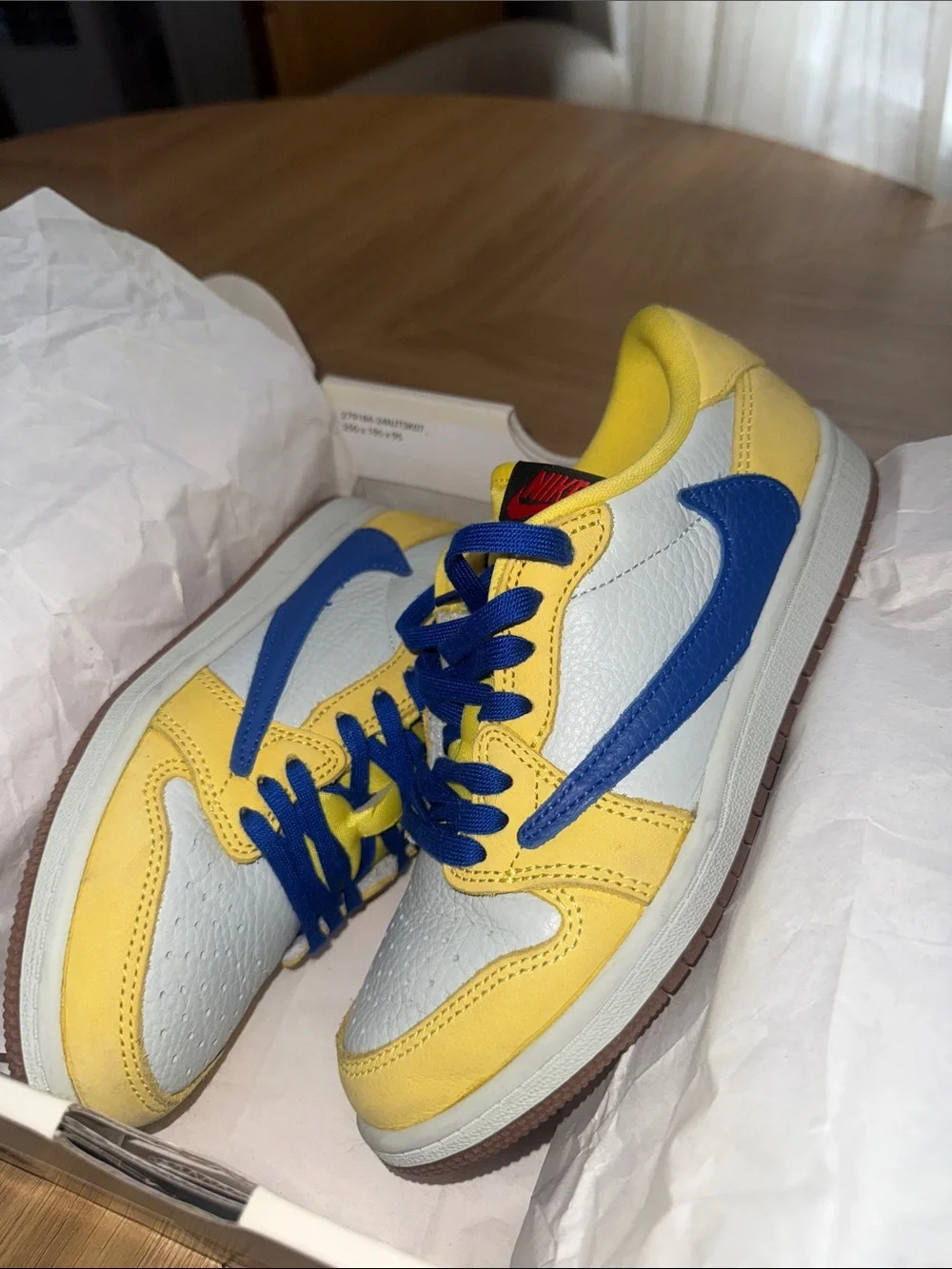 TRAVIS SCOTT X JORDAN 1 RETRO LOW OG SP PS 'CANARY'